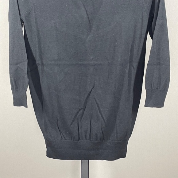 NEW J Crew Shirt Womens XXS black knit cotton preppy casual classic - Picture 3 of 10